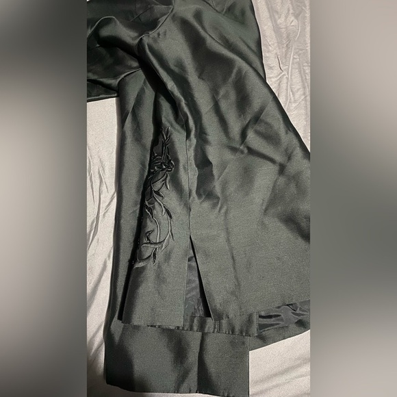 Victor Costa 100% Silk Beaded black open front blazer / jacket sz M oversized - Picture 12 of 16